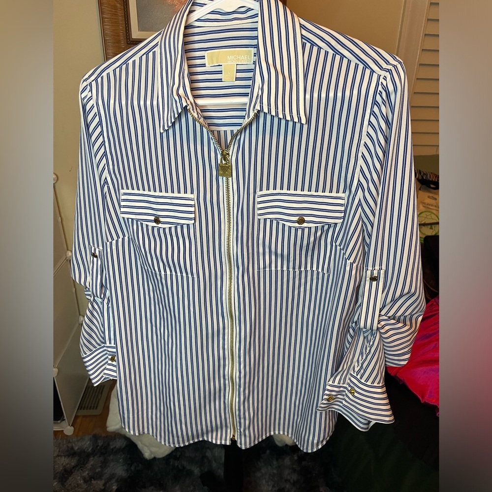 Michael Kors Large Zip up Blouse